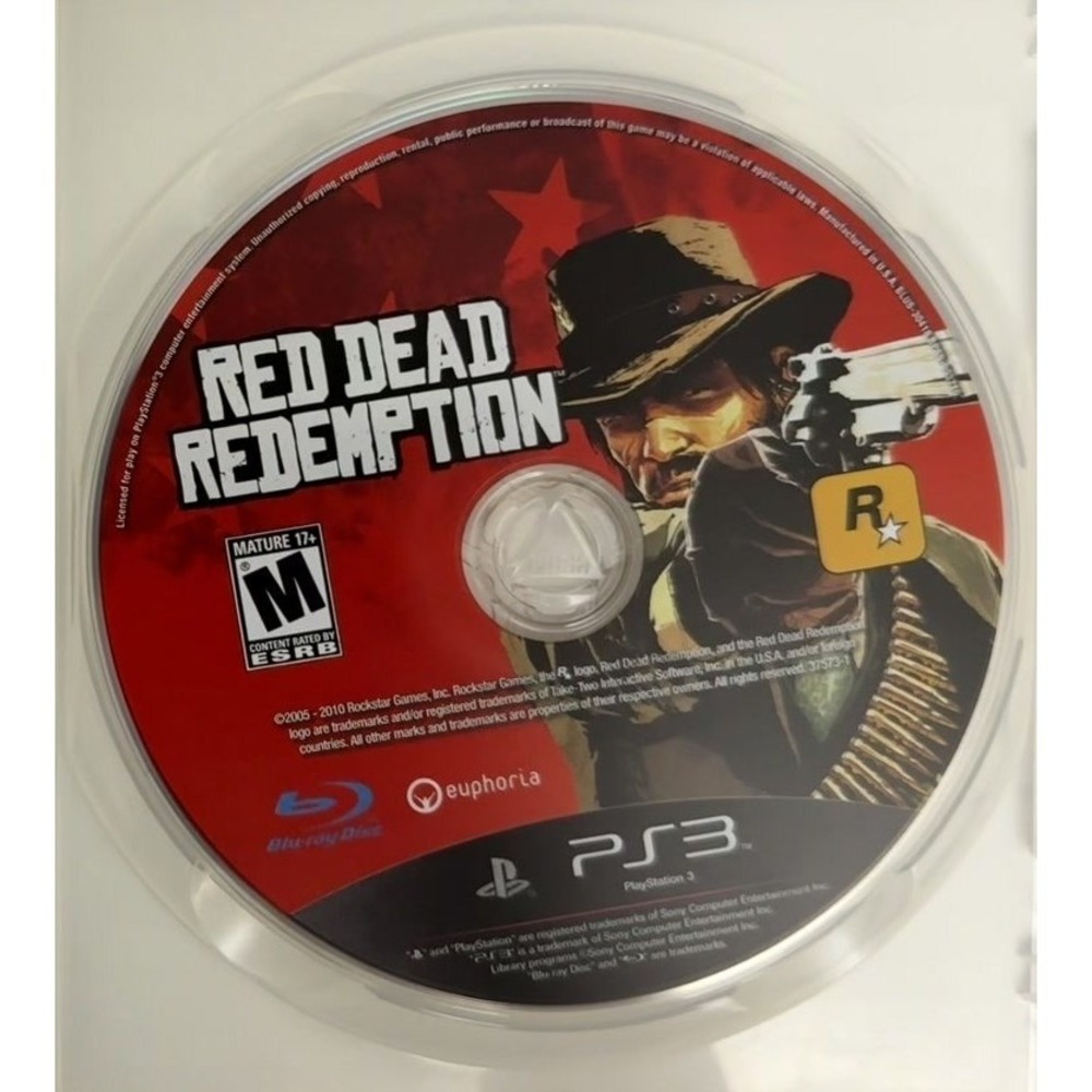 Red Dead Redemption - Sony PS3 - CIB W/ Map - Case Disc Manual Map Black Label - Picture 3 of 7